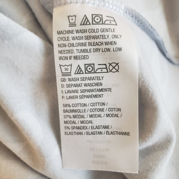 Belle By Kim Gravel Camo Top Tunic Blue Gray Zip Front Stretchy 1/4 Sleeves XXS - Picture 4 of 9